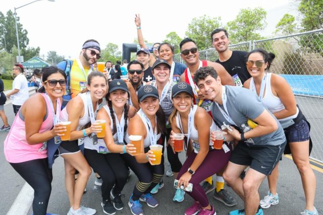 San Diego Running Co Craft Classic runners with finishers medal and beer!