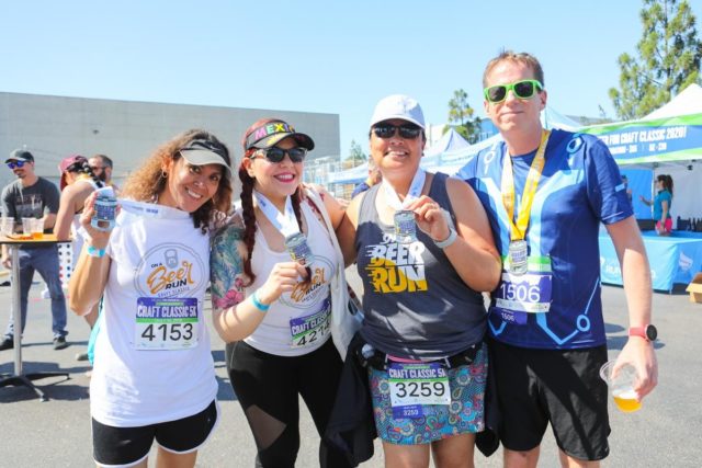 Runners at the 5K and Half Marathon Craft Beer Run in San Diego