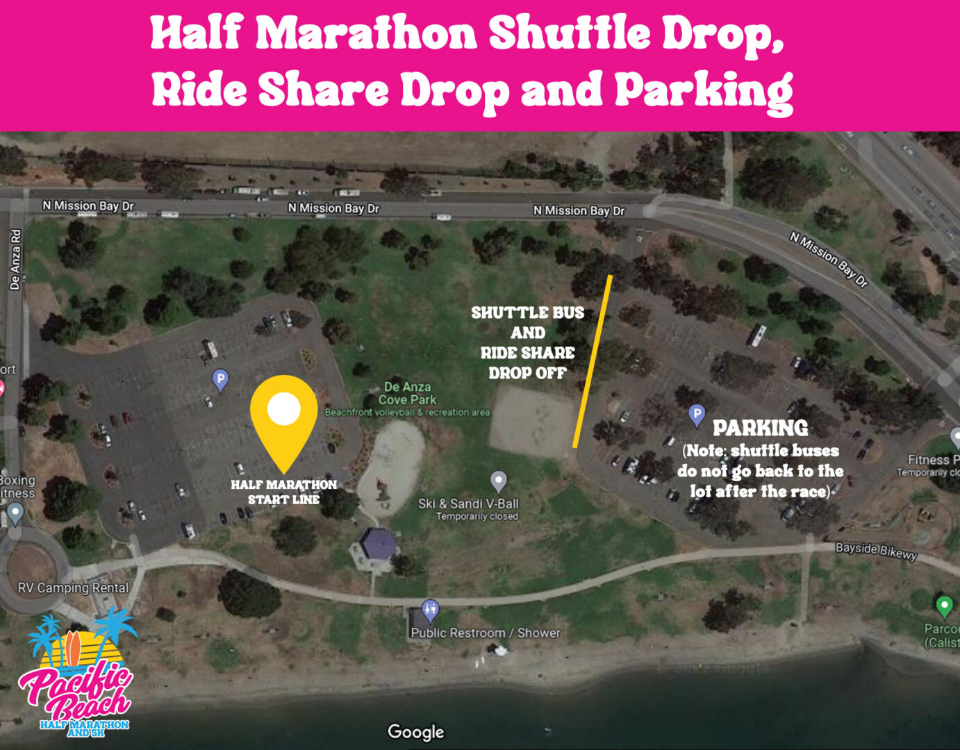 Pacific Beach Half Marathon & 5K Saturday, October 5, 2024