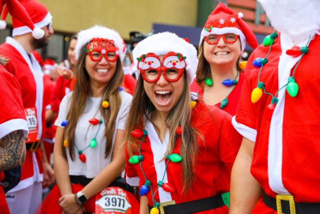 San Diego Women running as Santa