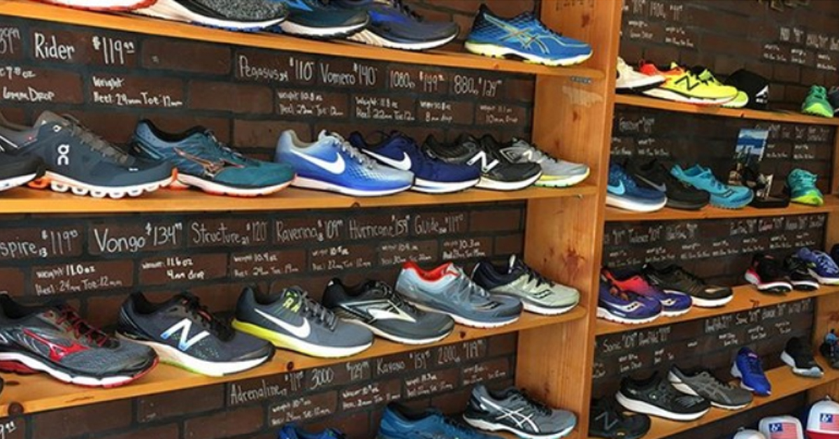 running shoe store